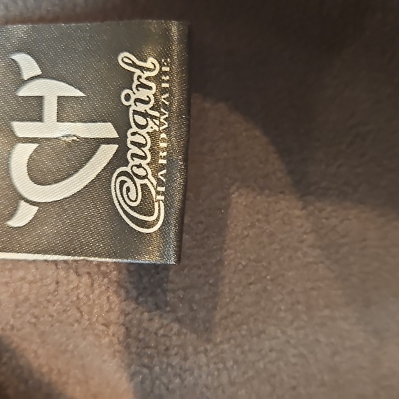 CH Cowgirl Hardware Fleece Lined Embellished Longhorn Western Jacket Sz. S - Picture 9 of 11